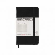 Leuchtturm1917 Hardback Pocket Notebook Squared Paper A6 Black