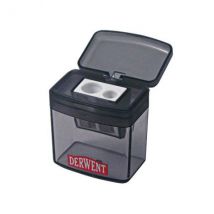 Derwent Twin Hole Pencil Sharpener With Reservoir