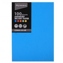 Ryman Copy Paper Coloured A4 80gsm 100 Sheets - Bright Paper