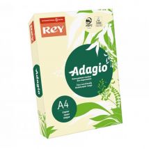 Rey Adagio 80gsm Pastel Colour Paper Ream of 500 Sheets A4 - Pastel Ivory