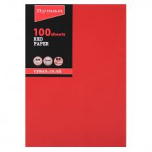 Ryman Adagio Copier Paper A4 80gsm Pack of 100 - Red