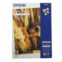 Epson Photo Inkjet Paper A4 Matt 167gsm Heavyweight 50 Sheets