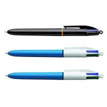 Bic Pro 4 Colour Set of 2 Roller Ball Pens + 1 Free