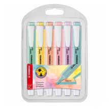 STABILO Swing Cool Pastel Highlighters Pack of 6
