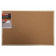 Bi-Office Cork Notice Board 900x600mm Pine