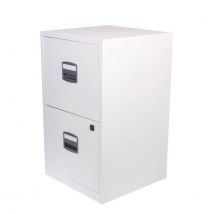 Bisley Classic Multidrawer 2 Drawer Steel Filing Cabinet A4 - White