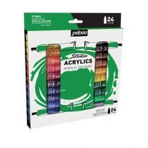 Pebeo Studio Acrylics Set of 24 x 12ml