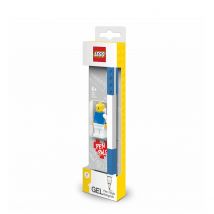 Lego Official Blue Gel Pen With Minifigure Set
