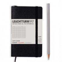 Leuchtturm1917 Softcover Pocket Squared Notebook - Black