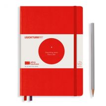 Leuchtturm1917 Bauhaus Dotted Notebook Medium A5 Red