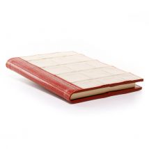 Elvis &amp; Kresse Notebook Limestone Handmade Fire Hose Hide