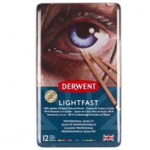 Derwent Lightfast Oil-based Colouring Pencils Tin of 12
