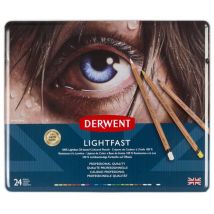 Derwent Lightfast Oil-based Colouring Pencils Tin of 24