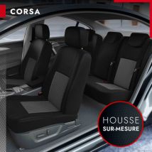 Housses de siège sur mesure pour Opel Corsa (de 09/2014 à 06/2019)