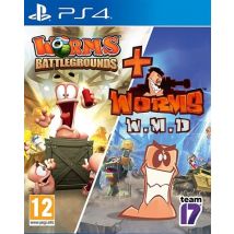 Worms Battlegrounds + Worms WMD Used Playstation 4 Game