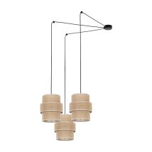 Ravenne suspension jute naturel cylindrique double