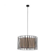 Anvers Nature suspension jute naturel cylindrique 3 lumières