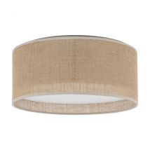 Ravenne plafonnier jute blanc rond 4 lumières