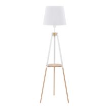 Séville lampe sur pied blanc métal