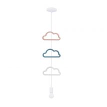 Suspension LED Nuage et Arc-en-ciel SINGLE Chambre d'Enfant - 20W Rose
