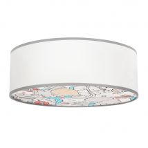 Plafonnier Tissu Arc-en-ciel Animaux KIDDY Chambre d'Enfant - E27