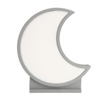 Lampe de chevet LED Lune Grise pour Chambre d'Enfant
