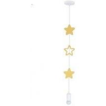 Suspension Étoiles Dorées pour Chambre d'Enfant 1x20W E27