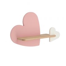 Applique Murale LED Étagère Cœur Rose pour Chambre de Fille 5W 4000K - IQ Kids