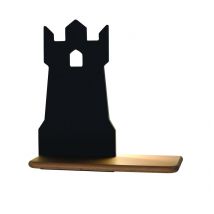 Applique Murale LED Étagère Tour Noire pour Chambre d'Enfant 5W 4000K - IQ Kids