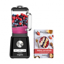 Magimix Blender Power 4 + Wellbeing Recipe Book Black - 1.8L - 1300W - Ref: 85204 - Motor Guaranteed 30 years