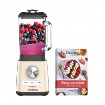 Magimix Blender Power 4 + Wellbeing Recipe Book Cream - 1.8L - 1300W - Ref: 85206 - Motor Guaranteed 30 years