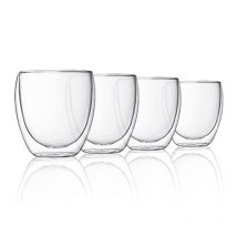 Magimix Coffret 4 Tasses A Cafe Double Paroi - Ref : 461319