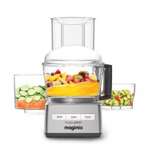 Magimix CS 3200 XL Chrome Mat, Robot Multifonction - 2,6L - 650W - Ref : 18371F - Fabrication Française - Moteur garanti 30 ans