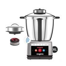 Magimix Cook Expert XL Connect Premium Platine - Robot Cuiseur Multifonction Connecté - 4,8L - 1800W - Ref: 18918 - Moteur garanti 30 ans
