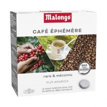 Malongo - Café noir en dosettes - Café noir éphémère - 16 doses - 104g