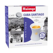 Malongo - Café noir en dosettes - Cuba Santiago - Variété Typica - 16 doses - 104g