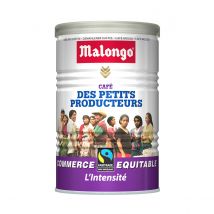 Malongo - Café moulu - Petits Producteurs - L'intensité - Variété Arabica - Boite de 250g