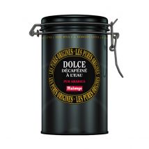 Malongo - Café noir moulu - Dolce Décaféiné à l'eau - Variété Arabica - Boite de 250g