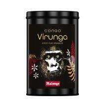 Malongo - Café noir bio moulu - Congo Virunga - Boite de 250g - Bio