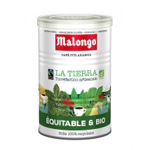 Malongo - Café noir bio moulu - La Tierra - Variété Arabica - Boite de 250g