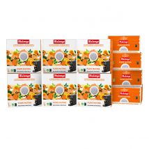 Malongo - Café en dosettes - Bio - Purs Matins - 160 doses - Variété Arabica - 10 étuis de 16 doses