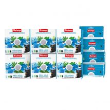 Malongo - Café en dosettes - Bio - Déca Aqua - 160 doses - Variété Arabica - 10 étuis de 16 doses