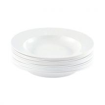 10 Assiettes Plastique Réutilisables Blanche - Manutan Collectivités