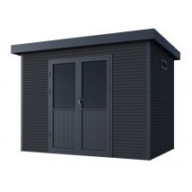 Abri De Jardin Onyx 32 - 6m Composite - Anthracite - Manutan Collectivités