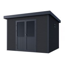 Abri De Jardin Onyx 33 - 9m Composite - Anthracite - Manutan Collectivités