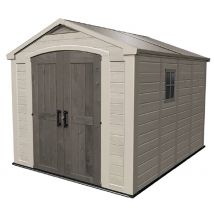 Abri De Jardin Jardin Sydney 811 - 7,4m Résine - Marron/beige - Manutan Collectivités
