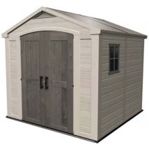 Abri De Jardin Jardin Sydney 88 - 5,6m Résine - Marron/beige - Manutan Collectivités
