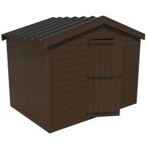 Abri Jardin Lilas 2,90 X 2 M Toit 2 Pans - Marron - Manutan Collectivités