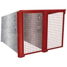 Abri Vélos Berlin Complémentaire 2 Places Portes Peintes - Rouge Foncé 3004 - Manutan Collectivités