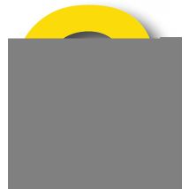 Adhésif Lettre/chiffre - Jaune - 16cm-80 Pièces - Manutan Collectivités